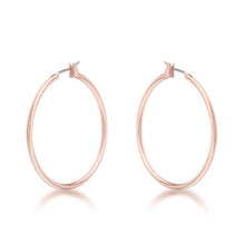 Elegant Rosegold Hoop Earrings