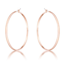 55mm Rose Gold Plated Classic Hoop Earrings