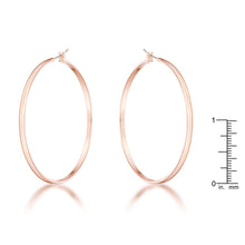 55mm Rose Gold Plated Classic Hoop Earrings