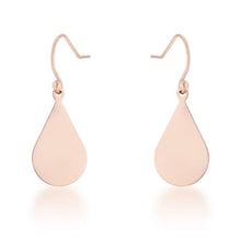 Karla Rose Gold Stainless Steel Teardrop Earrings