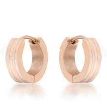 Marlene Rose Gold Stainless Steel Small Hoop Earrings