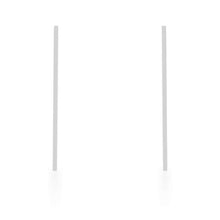 Carolee Rhodium Stainless Steel Long Line Drop Earrings