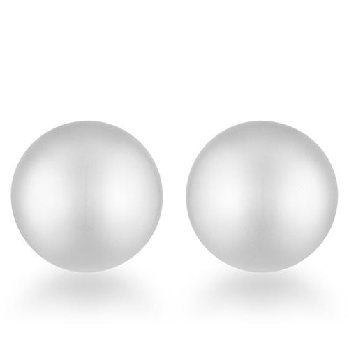 Julie Rhodium Sphere Stud Earrings