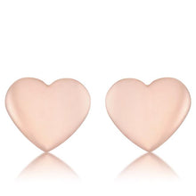 Janet Rose Gold Heart Stud Earrings