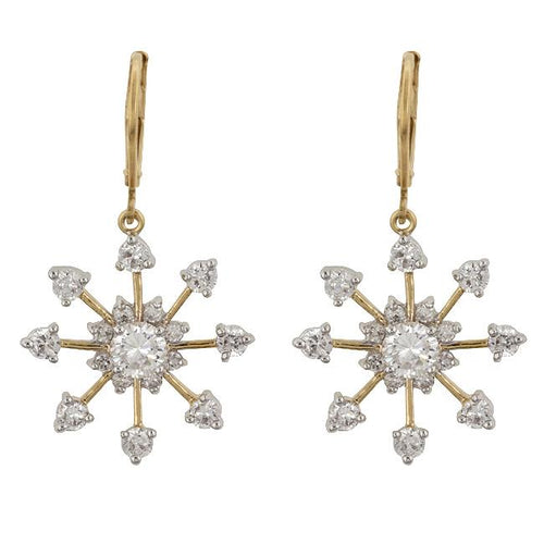 Golden Snowflake Drops