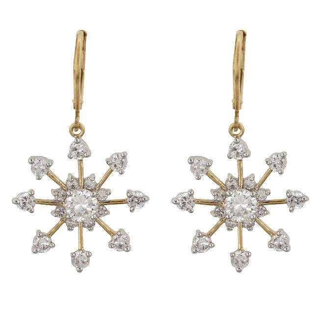 Golden Snowflake Drops