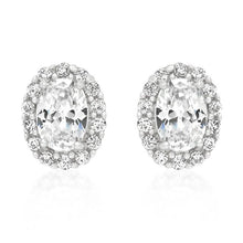 Clear Stone Estate Earrings
