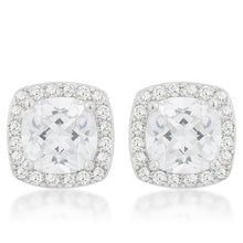 Pave Halo Earrings