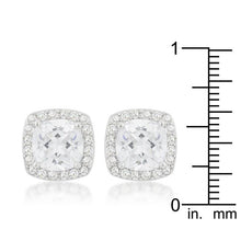 Pave Halo Earrings