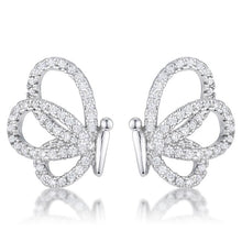 .45 Ct CZ Butterfly Stud Earrings