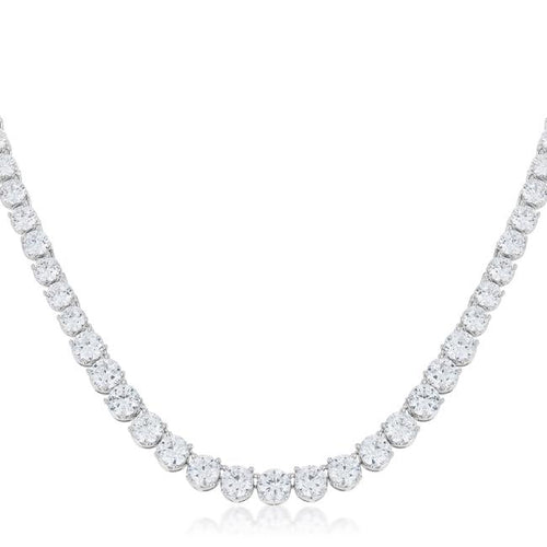 Graduated Cubic Zirconia Necklace