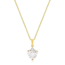 Goldtone Big Heart Pendant