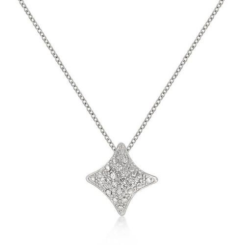 Cubic Zirconia Star Crest Pendant
