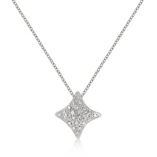 Cubic Zirconia Star Crest Pendant