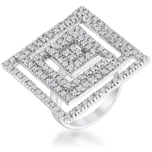Cubic Zirconia Maze Cocktail Ring