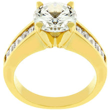 Classic Golden Engagement Ring