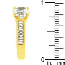 Classic Golden Engagement Ring