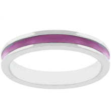 Fuchsia Enamel Eternity Ring