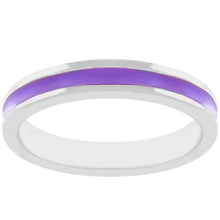 Purple Enamel Eternity Ring