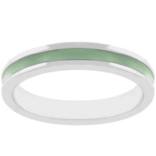 Light Green Enamel Eternity Ring