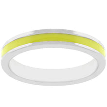 Yellow Enamel Eternity Ring