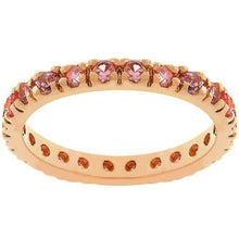 Pink Cubic Zirconia Eternity Ring