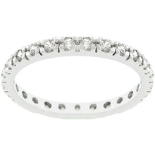 Clear Cubic Zirconia Eternity Ring