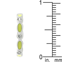 Yellow Link Enamel Stacker Ring