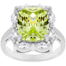 Marquise Framed Apple Green Ring