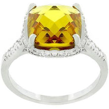 Rose-Cut Canary Ring