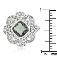 Elegant Smokey Crest Ring