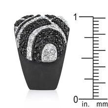 Black And White Cocktail Ring