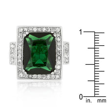 Emerald Green Classic Cocktail Ring