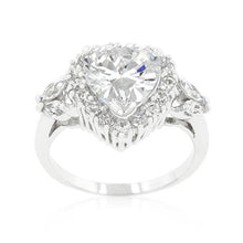 Heart Halo Engagement Ring