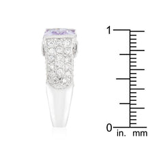 Purple Oval Cut Cocktail Ring