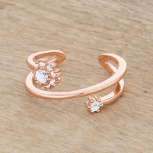 Krista 0.25ct CZ Rose Gold Abstract Wrap Ring