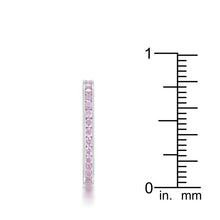 Teresa 0.5ct Pink CZ Stainless Steel Eternity Band