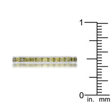 Teresa 0.5ct Peridot CZ Stainless Steel Eternity Band