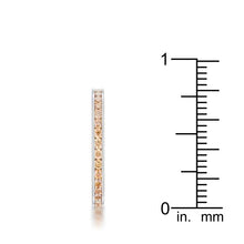 Teresa 0.5ct Champagne CZ Stainless Steel Eternity Band