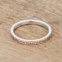 Teresa 0.5ct Champagne CZ Stainless Steel Eternity Band