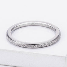 Diamond Cut Stainless Steel Stackable Ring