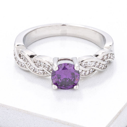 Petite Intertwining CZ Vine Ring