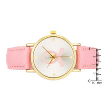 Breast Cancer Awareness Watch with Pink Band
