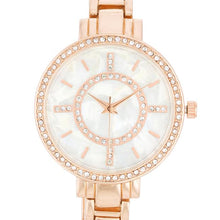 Classic Metal Watch With Crystals
