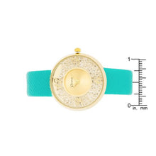 Gold Watch With Leather Strap