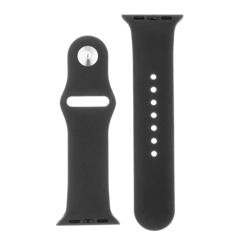 Dark Grey Silicone Sports Watch Band 42mm