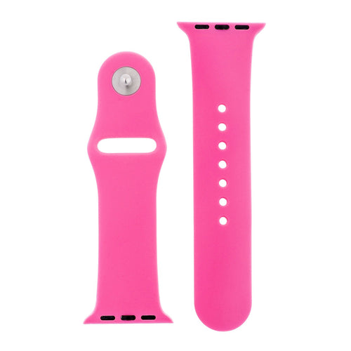 Hot Pink Silicone Sports Watch Band 42mm